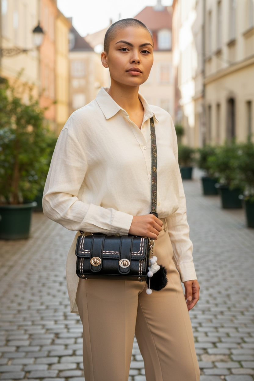 Petit Leather Handbag - Black