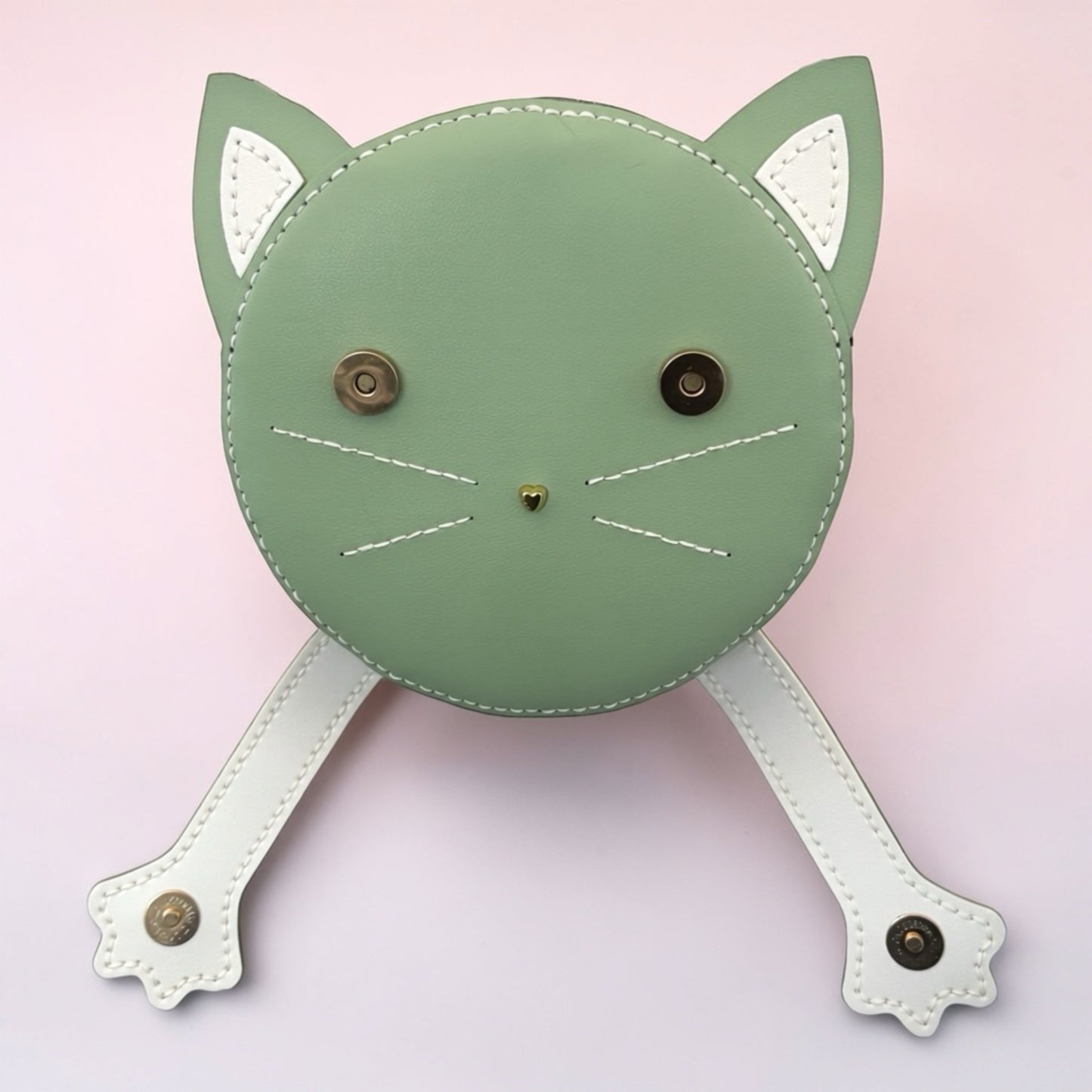 Kitty Peekaboo Cross Body Bag - Mint Green