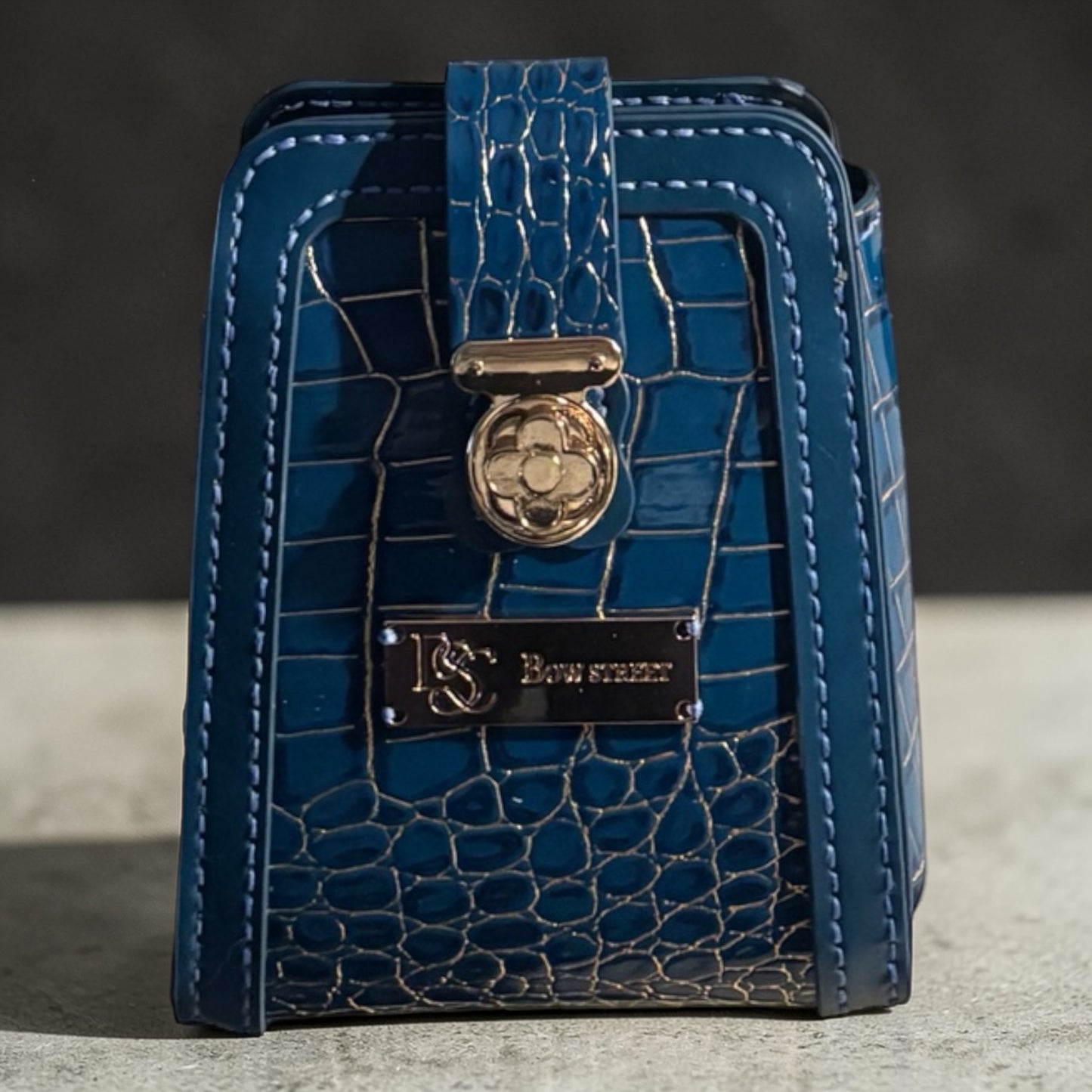 Croc Cross Body Bag - Blue