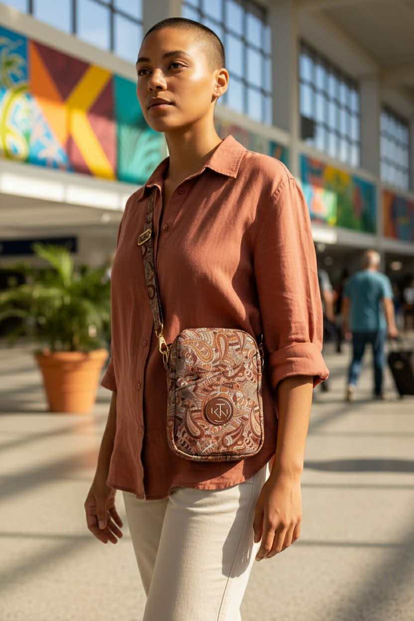 Suzie Sling - Orange Paisley