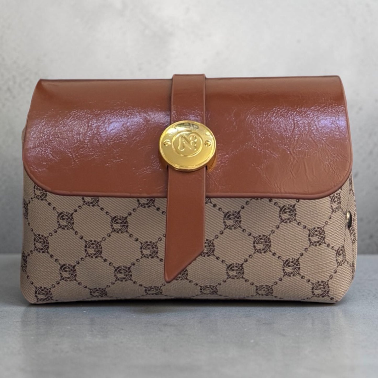 Gina Crossbody Purse - Cream