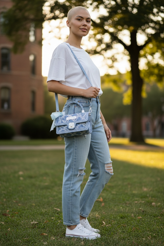 Denise Denim Bag - Blue