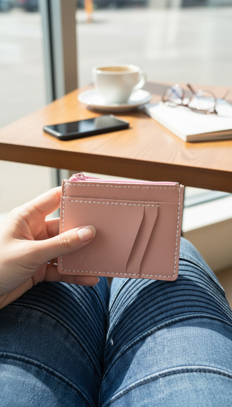 Kazza Zip Wallet - Strawberries & Pink