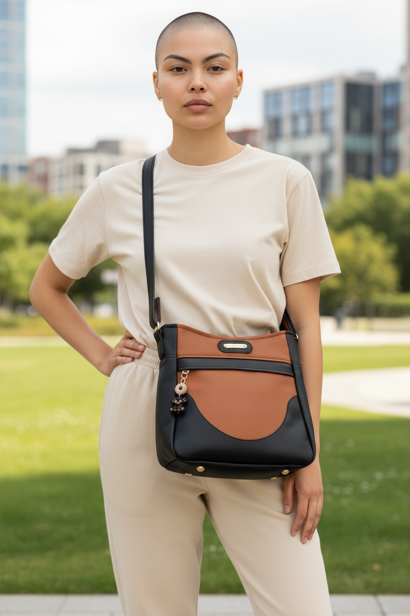 Ebony Cross Body Handbag - Pattern Only