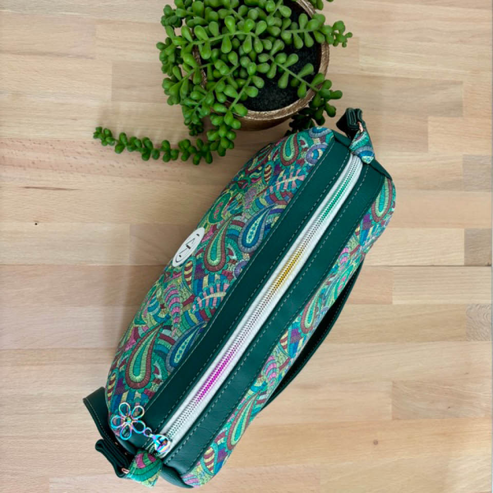 Mini Duffle - Green Rainbow