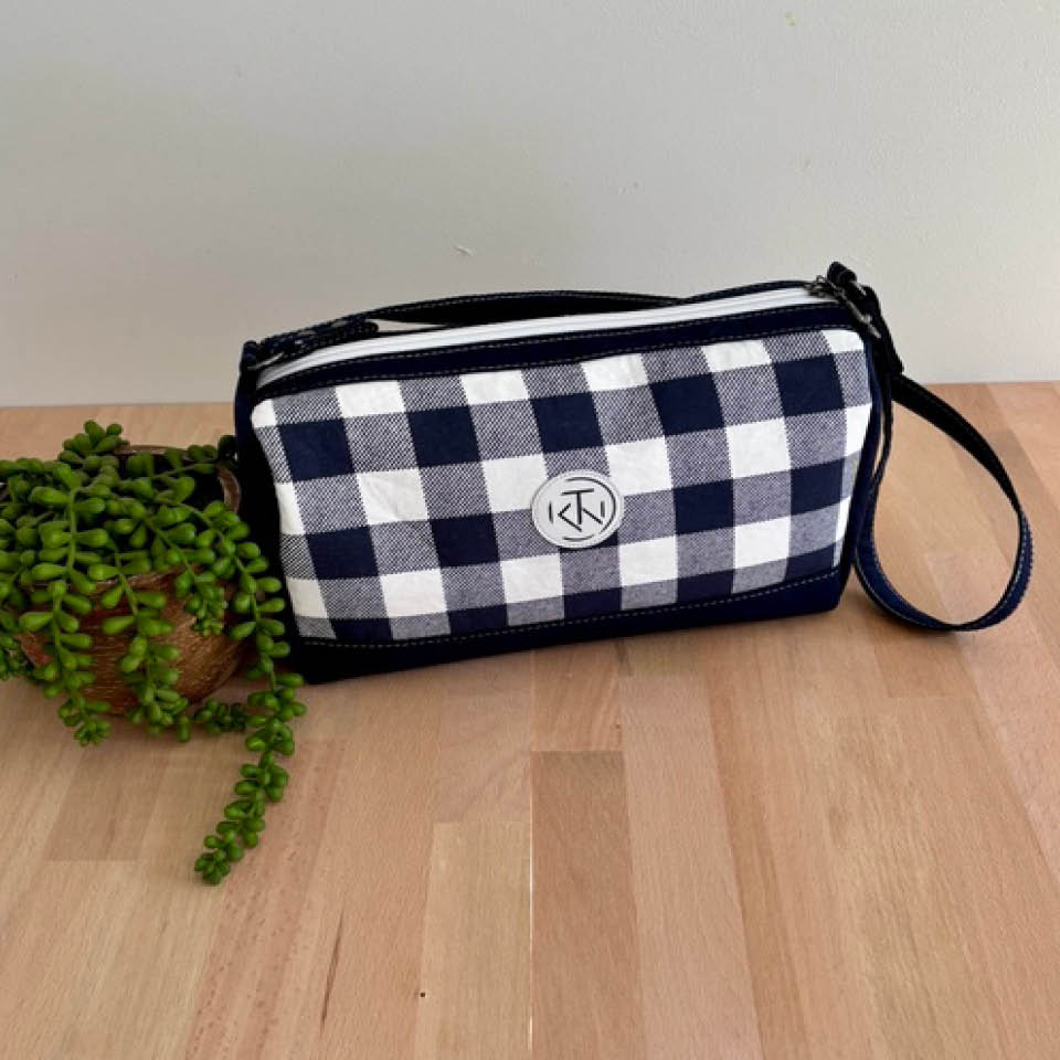 Mini Duffle - Navy Check