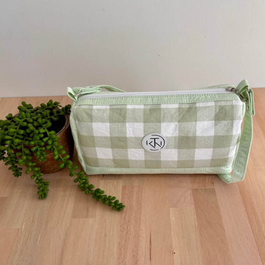 Mini Duffle - Light Green Check