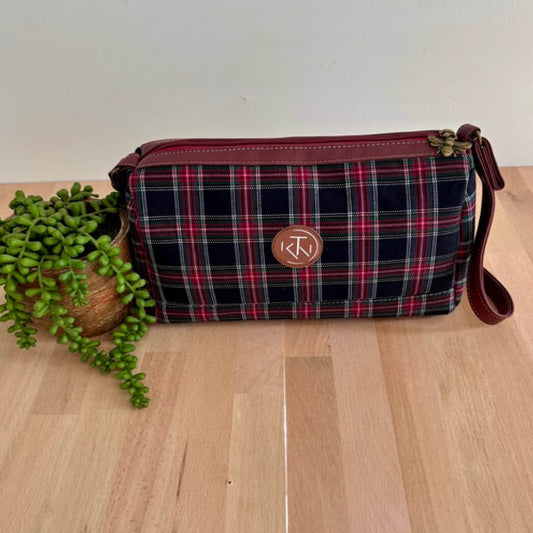 Mini Duffle - All over Red Tartan